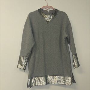 Black Label Banana Republic Crewneck Sweatshirt Women’s Sz Sm Holiday Party Chri